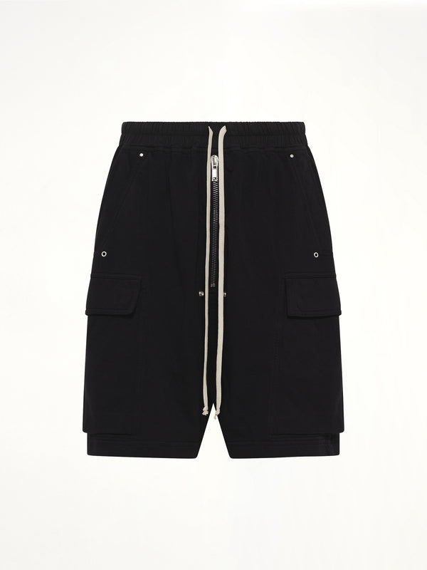 Heavy Jersey Cargobela Shorts in Black