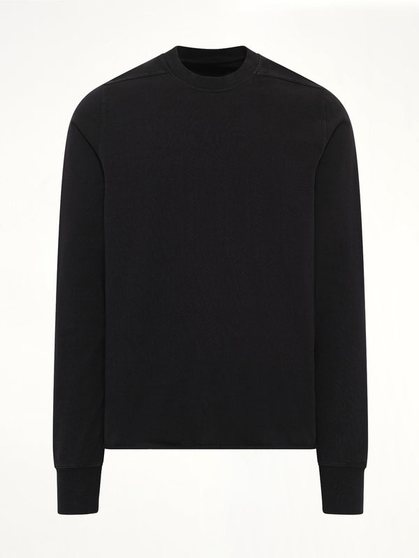 Heavy Jersey Crewneck Sweatshirt in Black