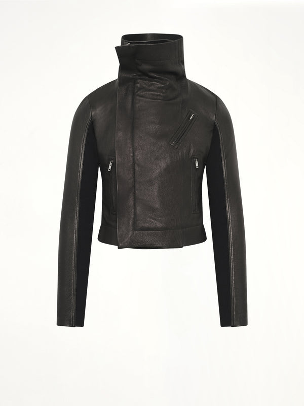 Lamb Leather Classic Biker in Black