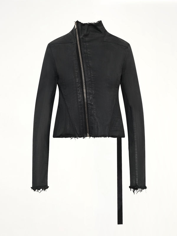 Stretch Denim Naska Gary Jacket in Black Wax