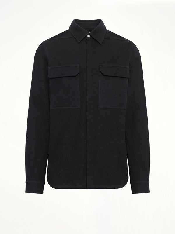 Warm Flannel Outershirt in Black