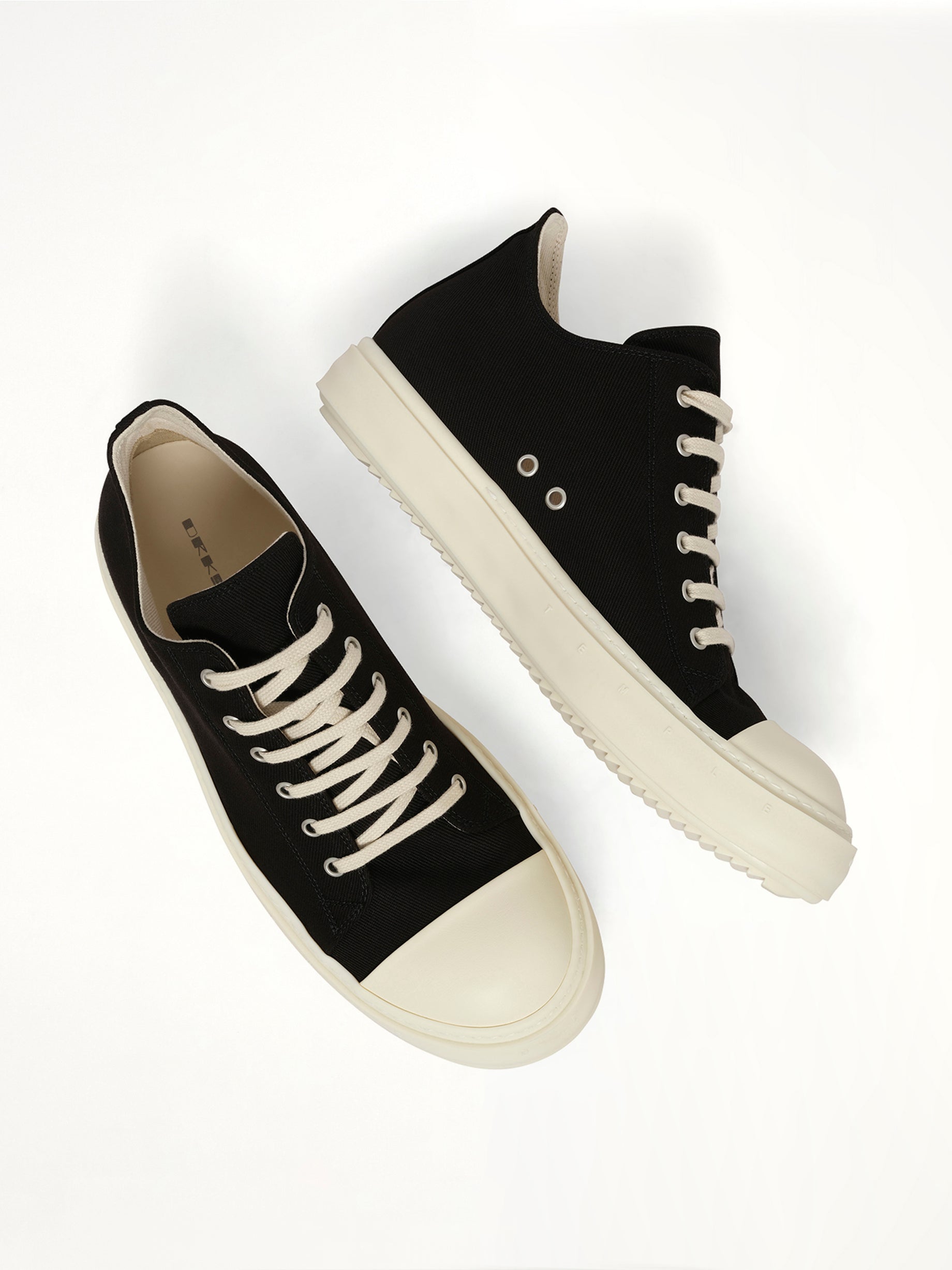 Temple of Light Denim Low Sneaks in Black