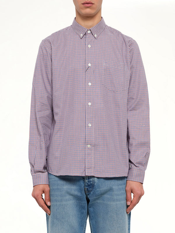 Button Down Shirt in Burgundy