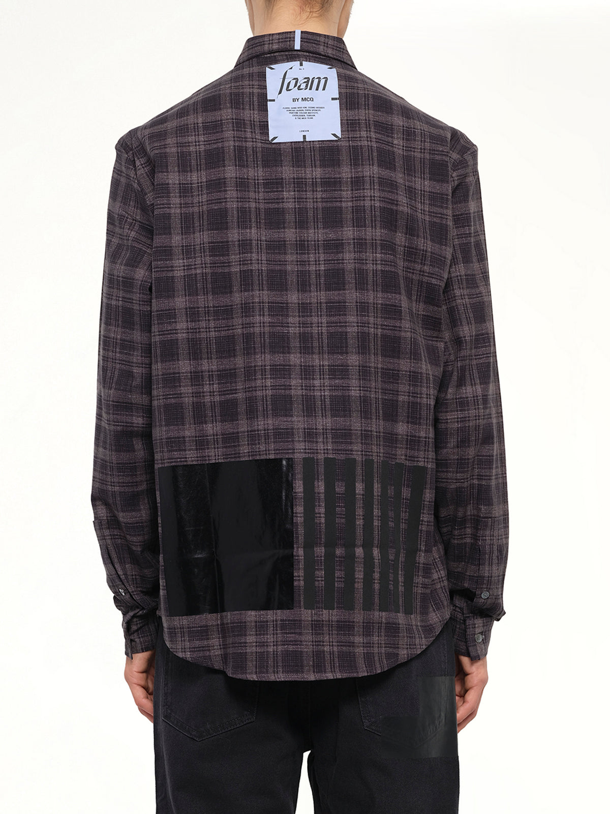 Check Flannel Shirt in Dark Grey