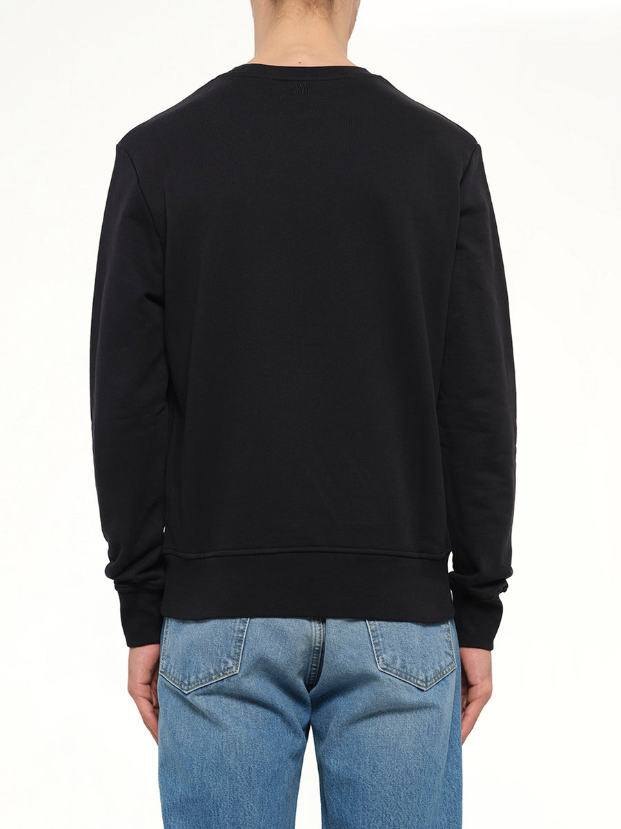 Mix Crew Sweatshirt in Black