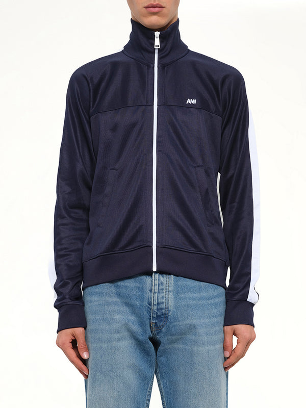 Zipped Sweatshirt in Navy