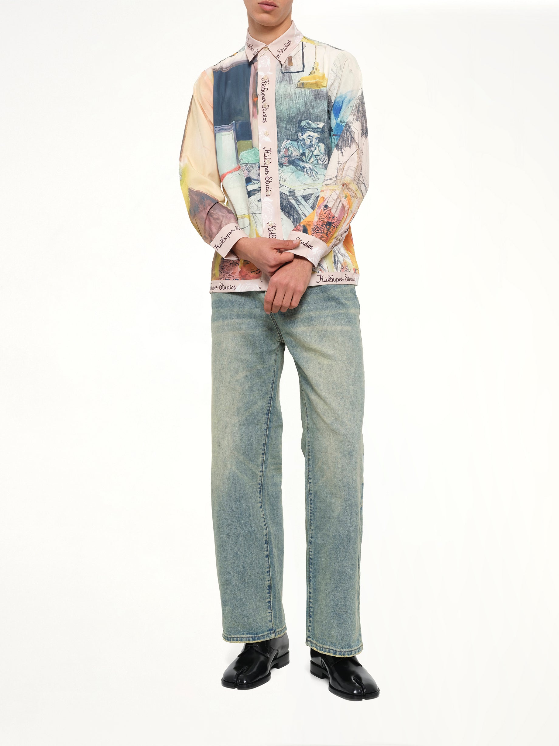 Dominos Button Up Shirt in Multicolour