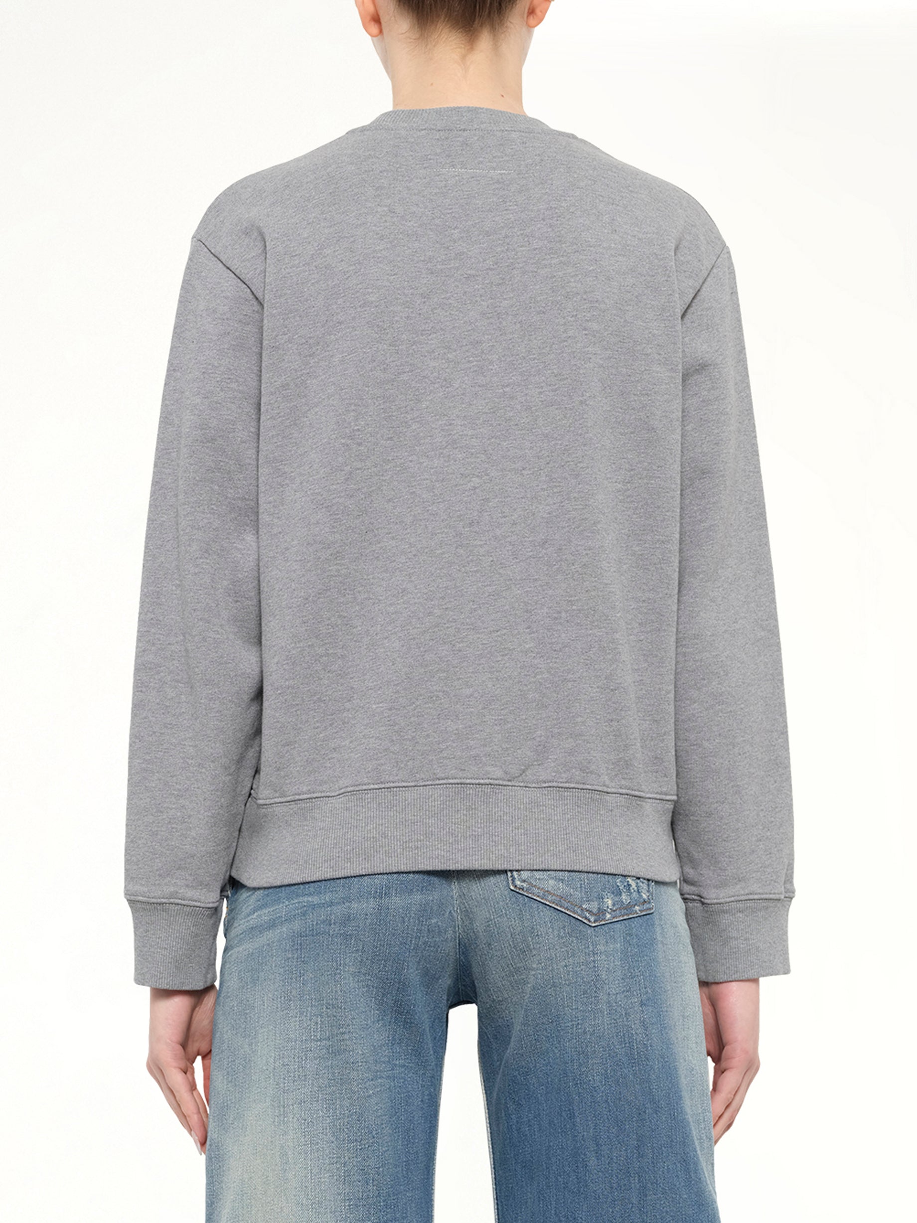 Margiela 6 Sweatshirt in Grey Melange
