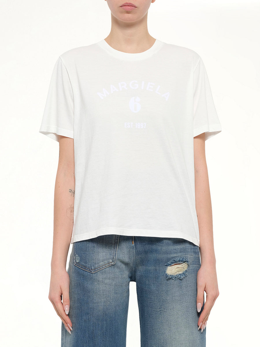 Margiela 6 T-Shirt in Off White