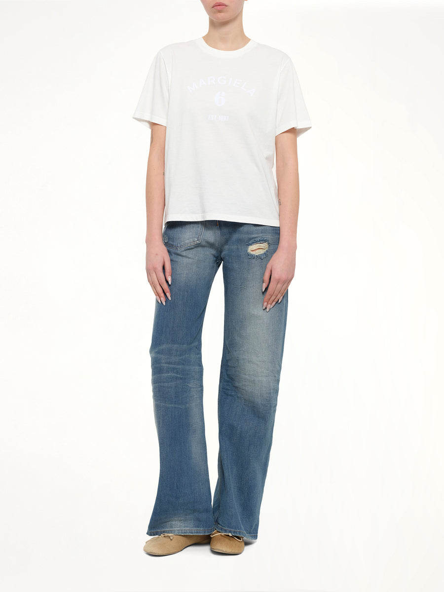 Margiela 6 T-Shirt in Off White