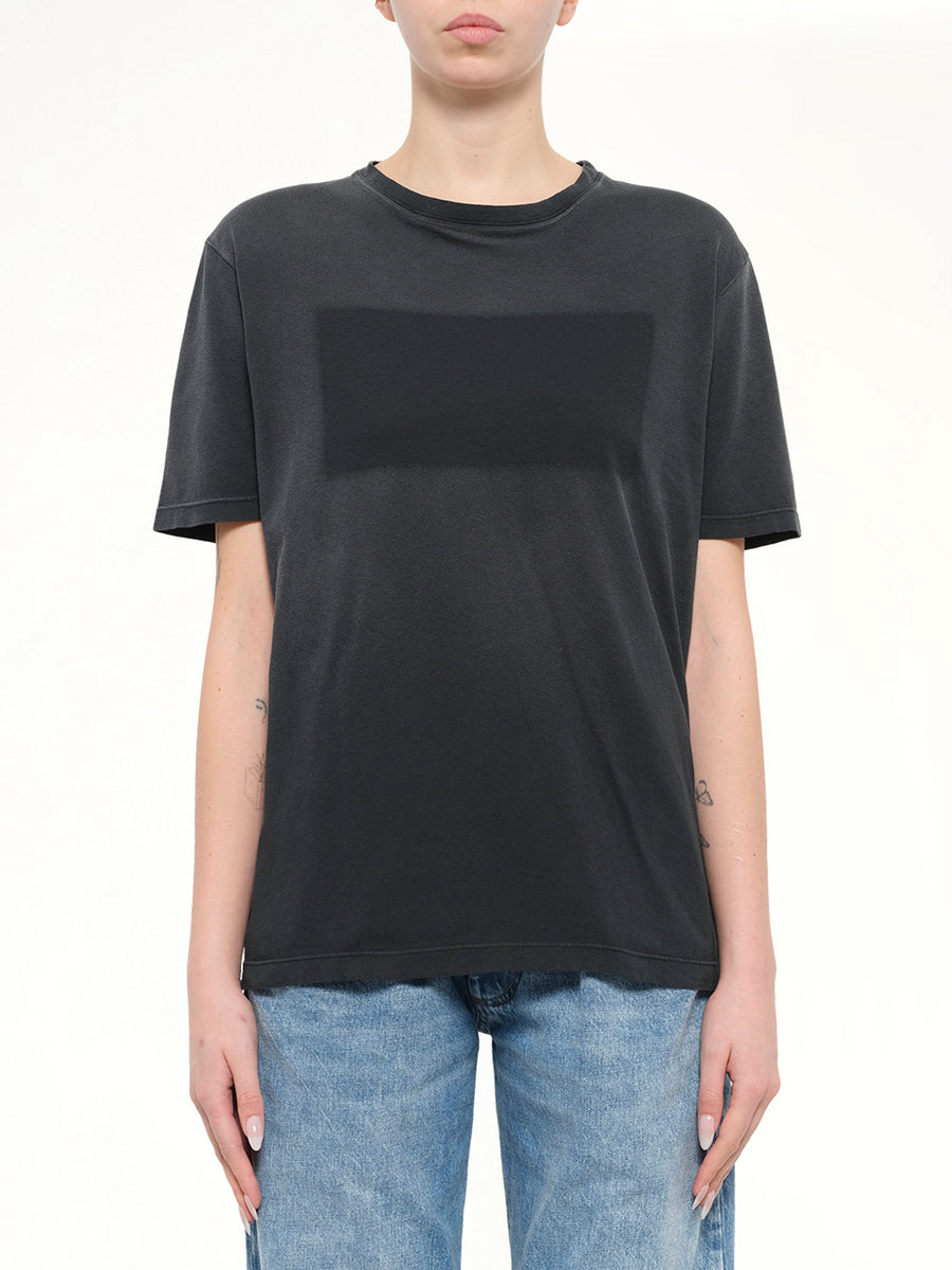 Patch T-Shirt in Washed Black