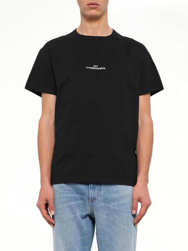 Reversed Logo T-Shirt in Black