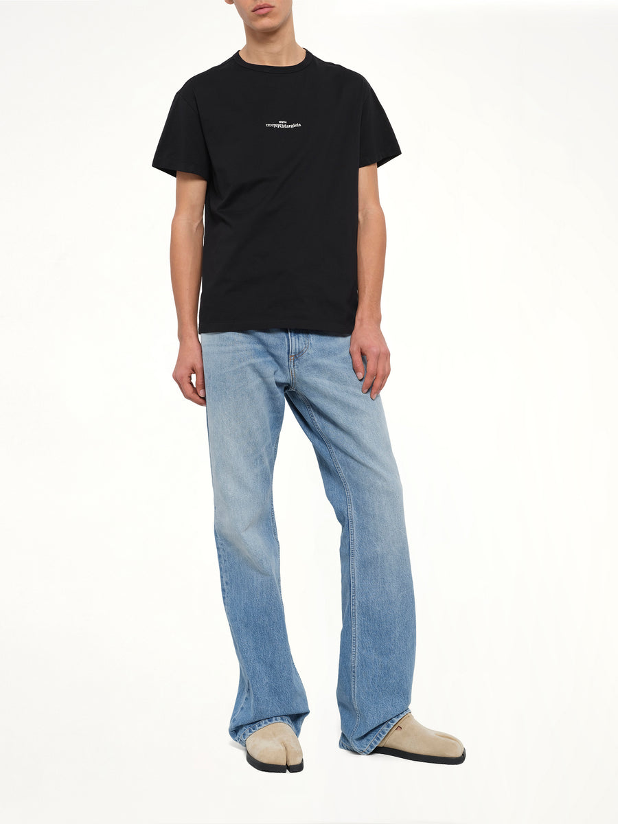 Reversed Logo T-Shirt in Black