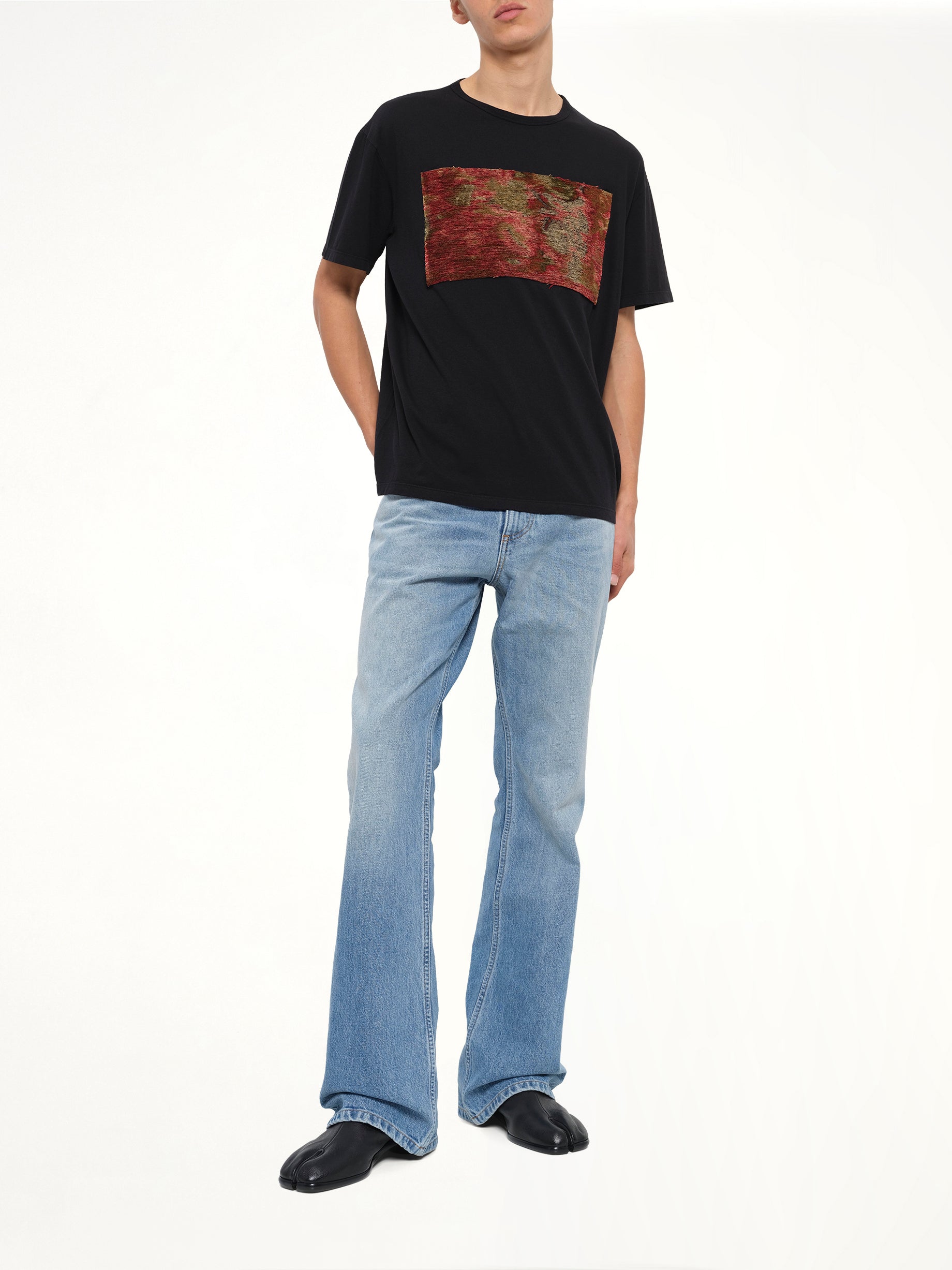 Tapestry Patch T-Shirt in Black