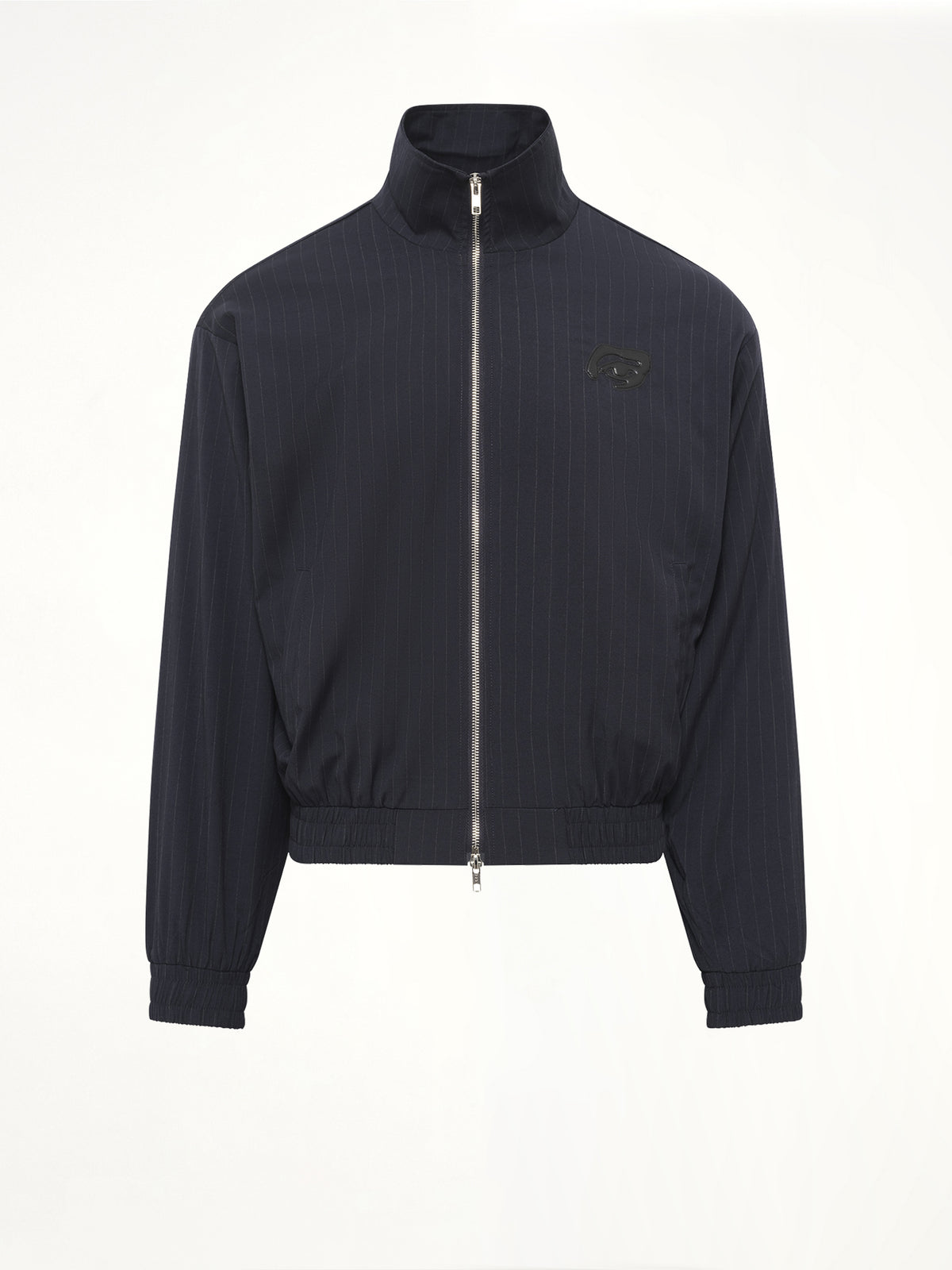 Eye Patch Pinstripe Tracksuit Jacket in Off White