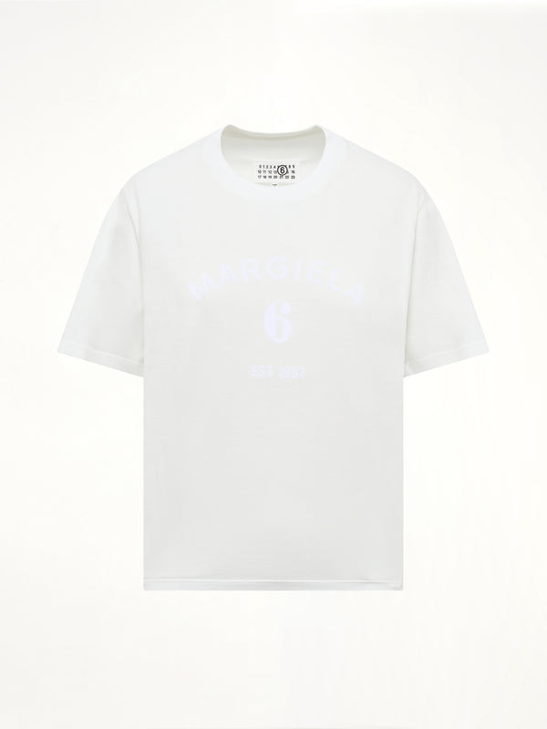 Margiela 6 T-Shirt in Off White