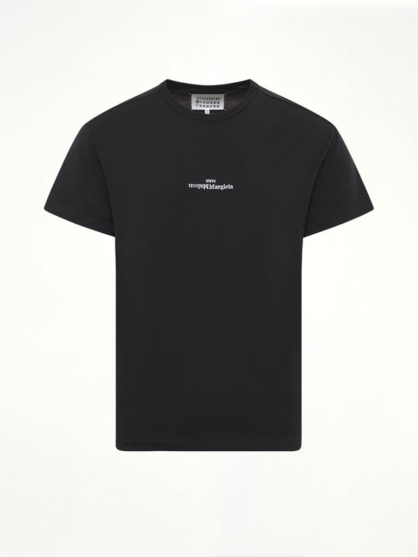 Reversed Logo T-Shirt in Black