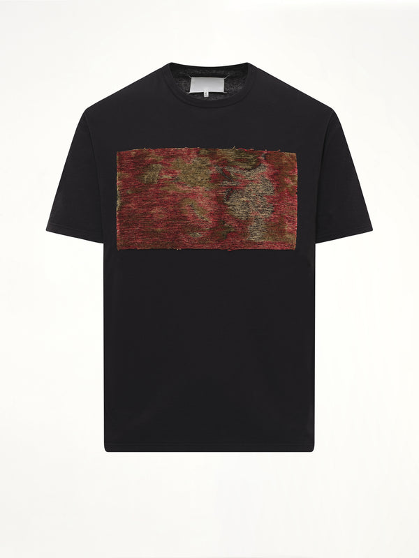 Tapestry Patch T-Shirt in Black