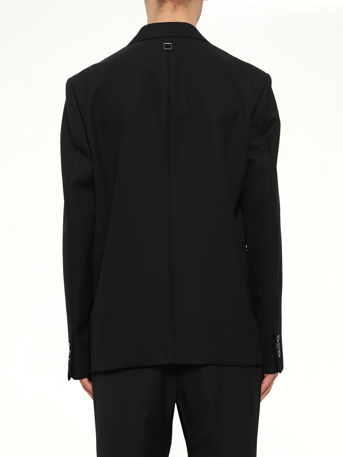 2 Button Wool Blazer in Black