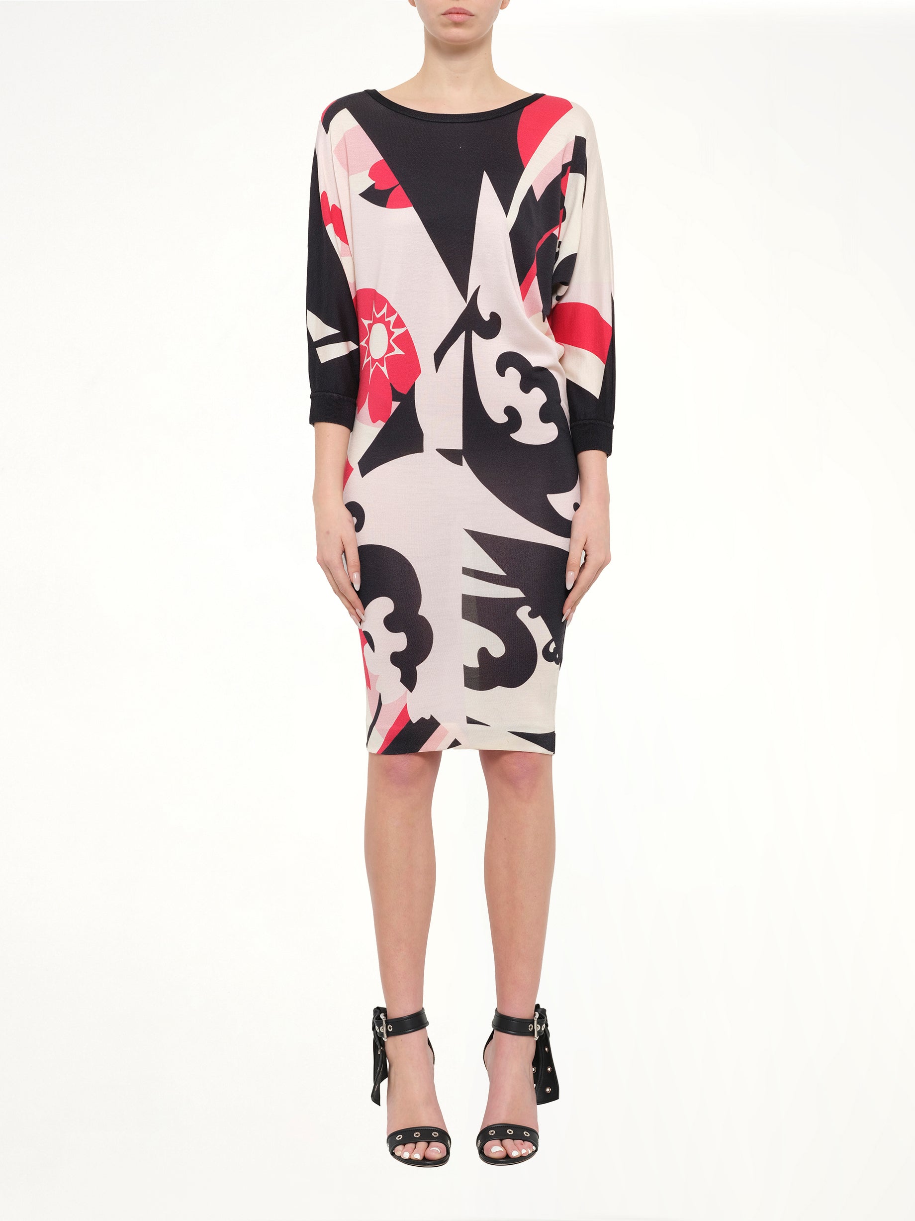 Alexander McQueen Mini Dress in Black/Bone