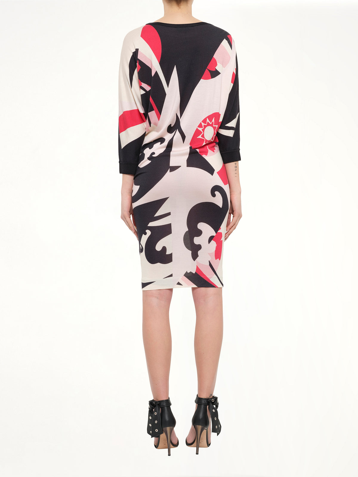 Alexander McQueen Mini Dress in Black/Bone