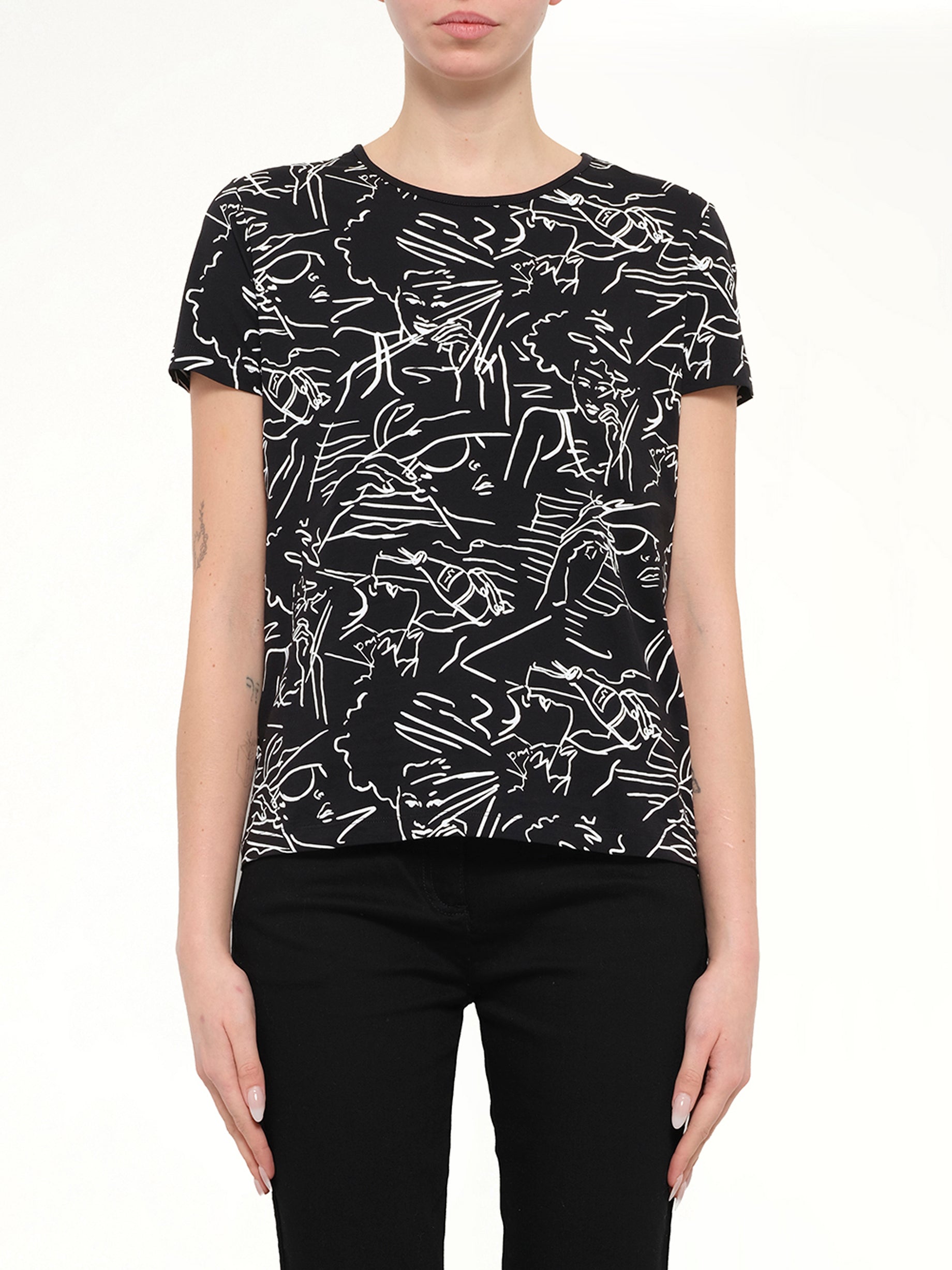 Kenzo Knit T-Shirt in Black