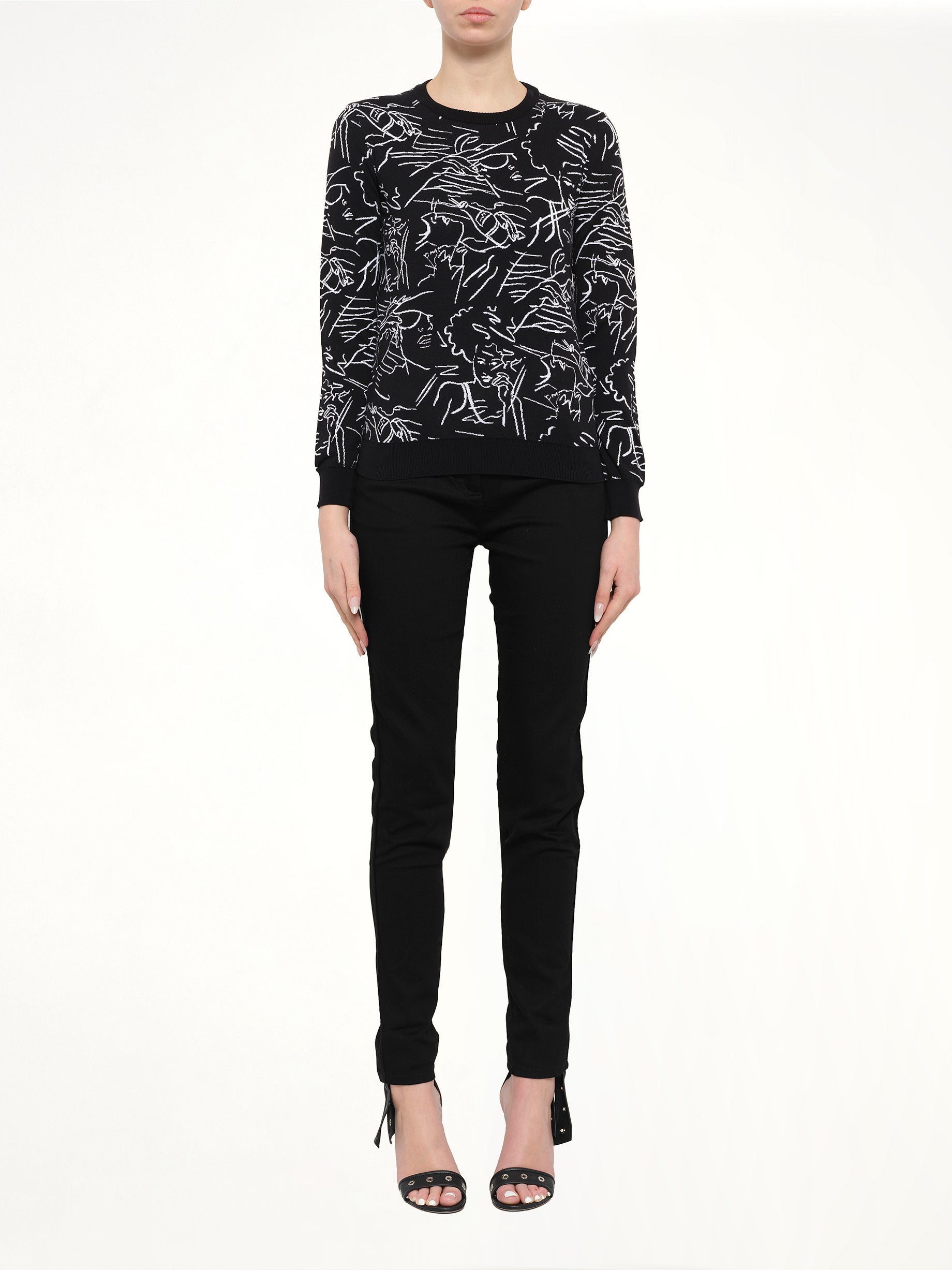 Kenzo Long Sleeve Top in Black