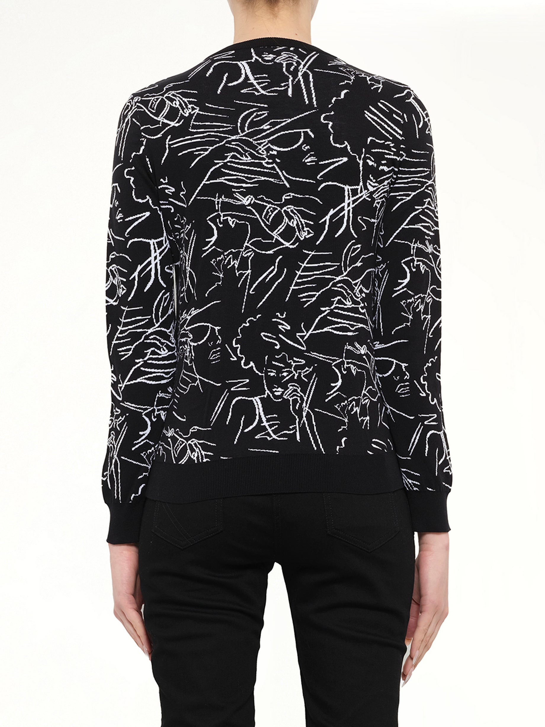 Kenzo Long Sleeve Top in Black