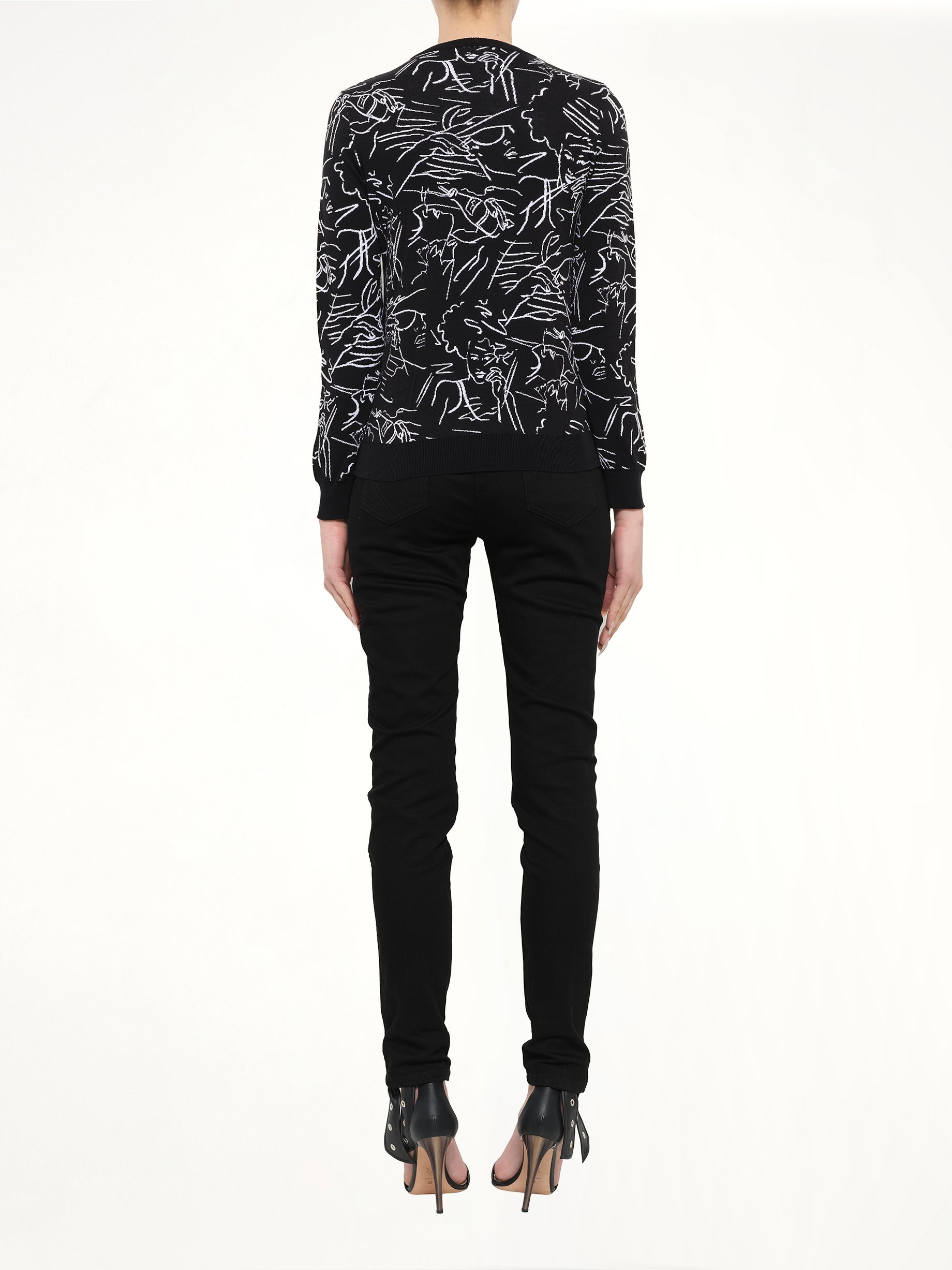Kenzo Long Sleeve Top in Black