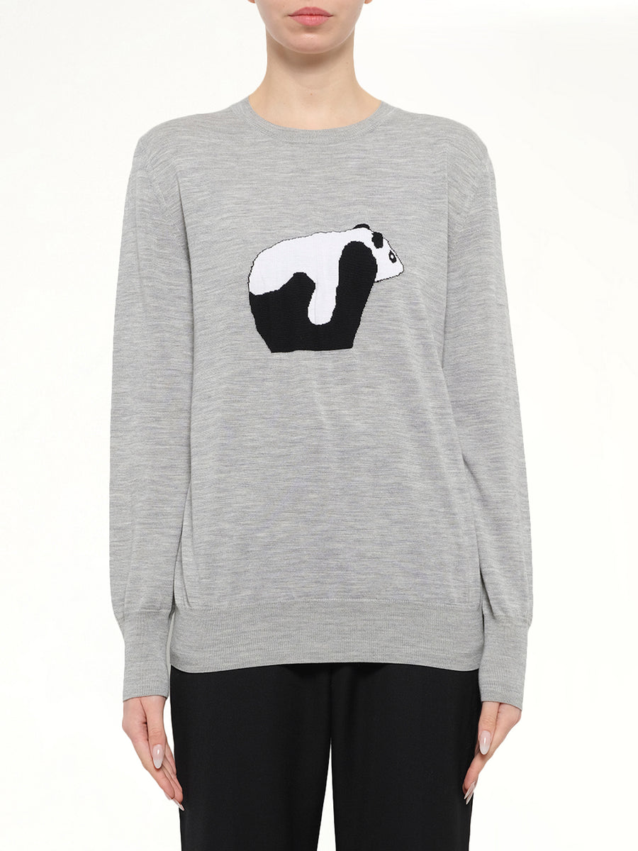 Loewe Panda Sweatshirt in Grey