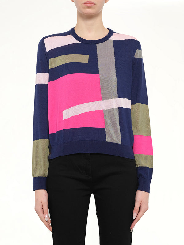Long Sleeve Top in Multicolor
