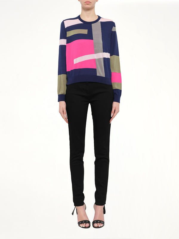 Long Sleeve Top in Multicolor