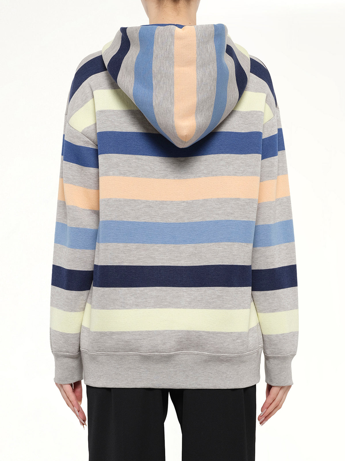 Long Sleeve Hooded Sweatshirt in Navy