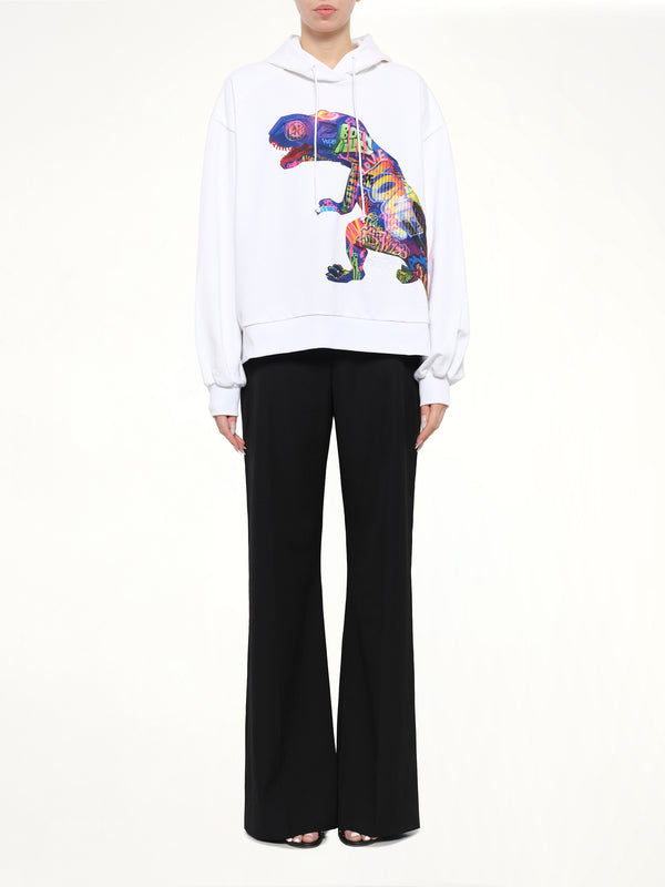 T-Rex Hoodie in White