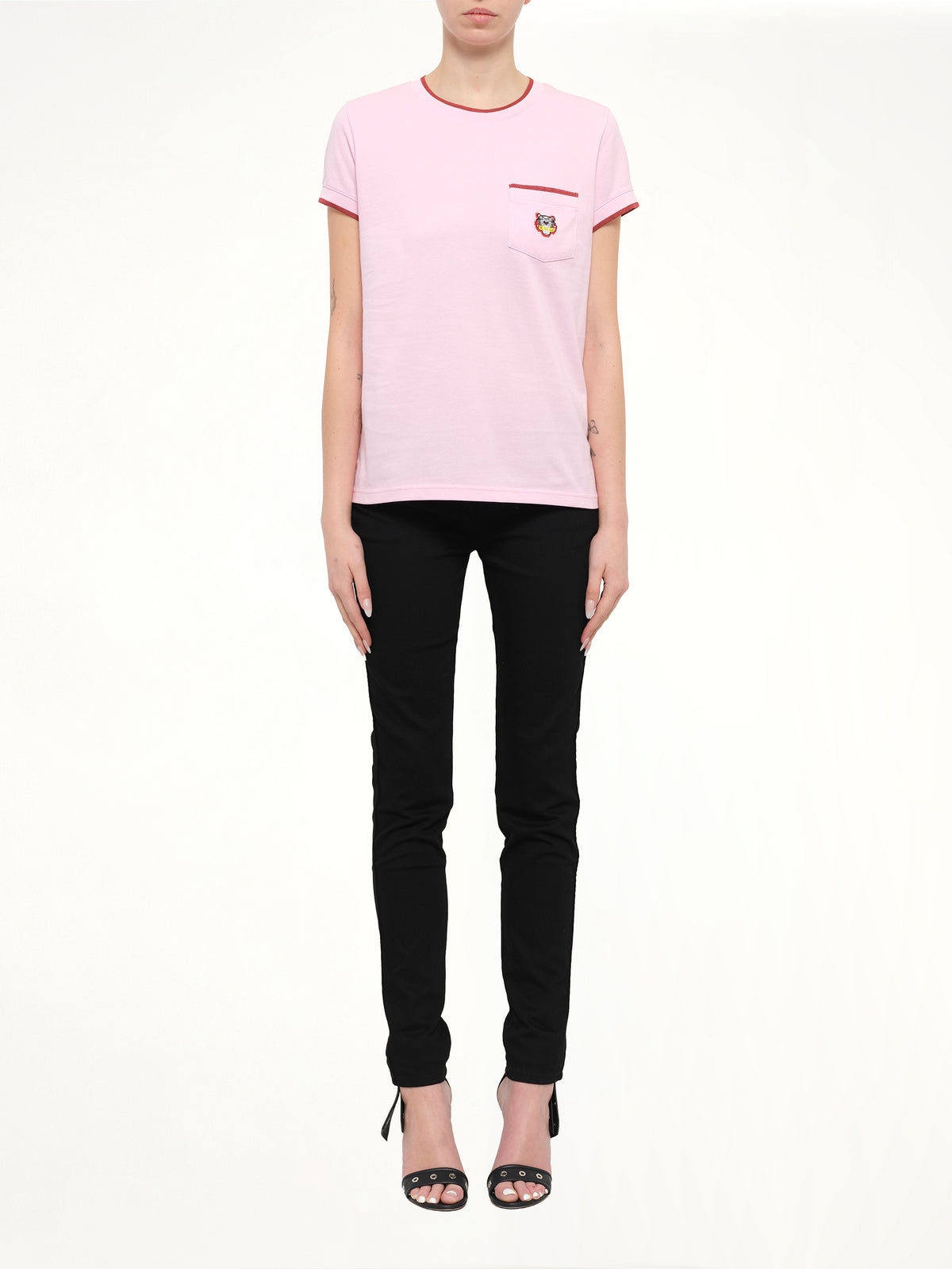 Tiger Crest T-Shirt in Pink
