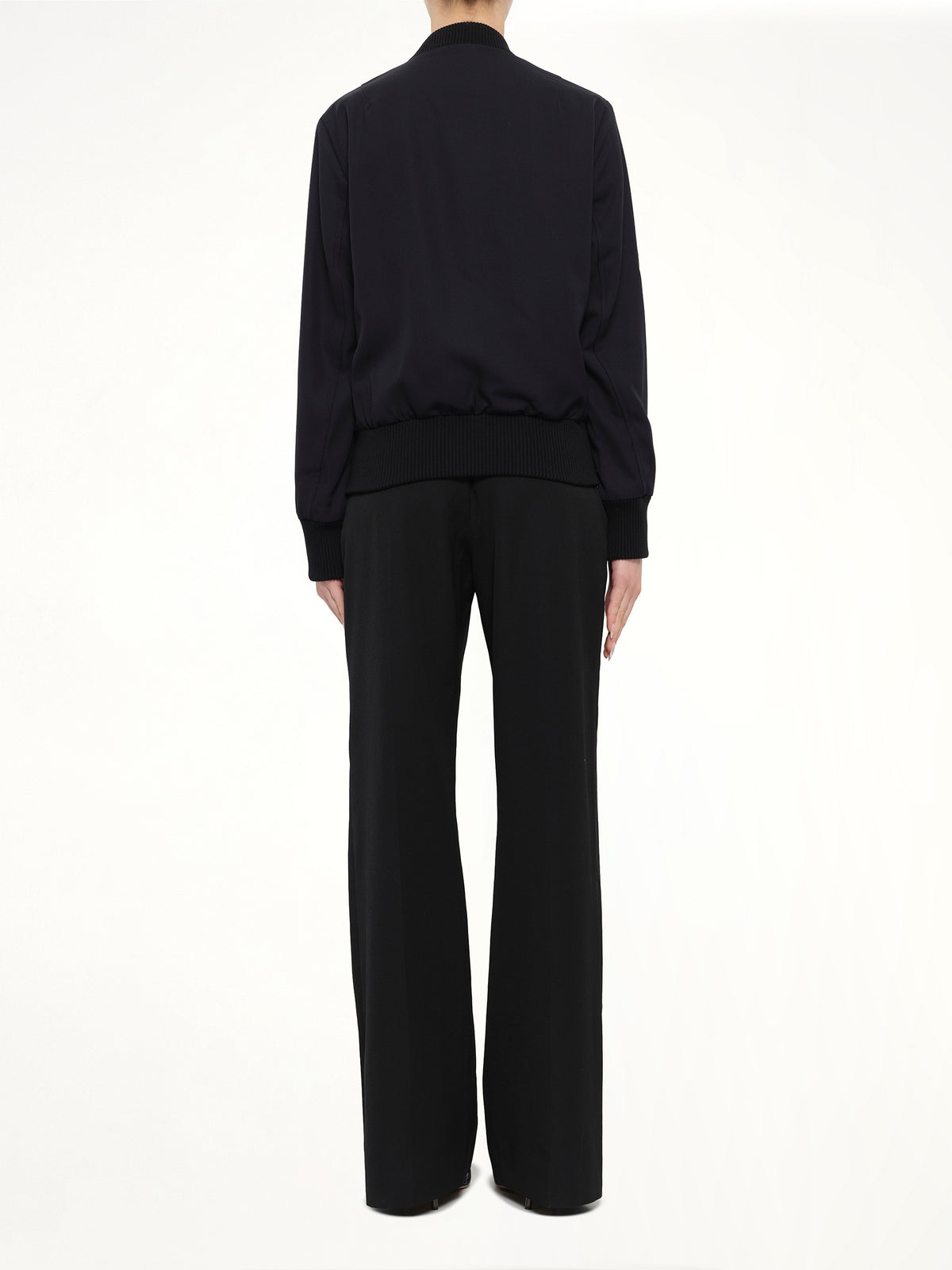 Zipped Teddy Jacket in Navy