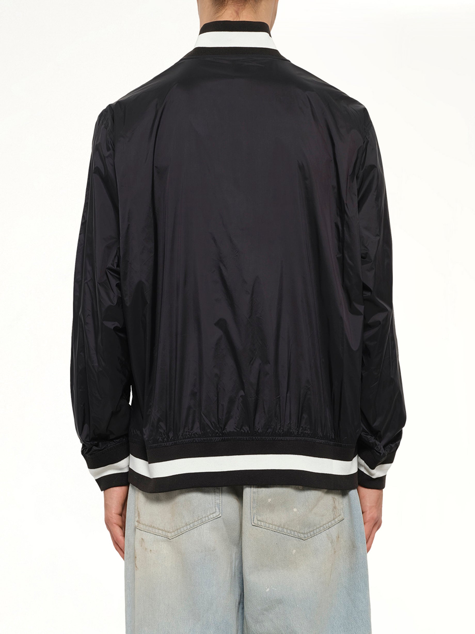 Non Down Basic Reversible Studium Jacket in Black