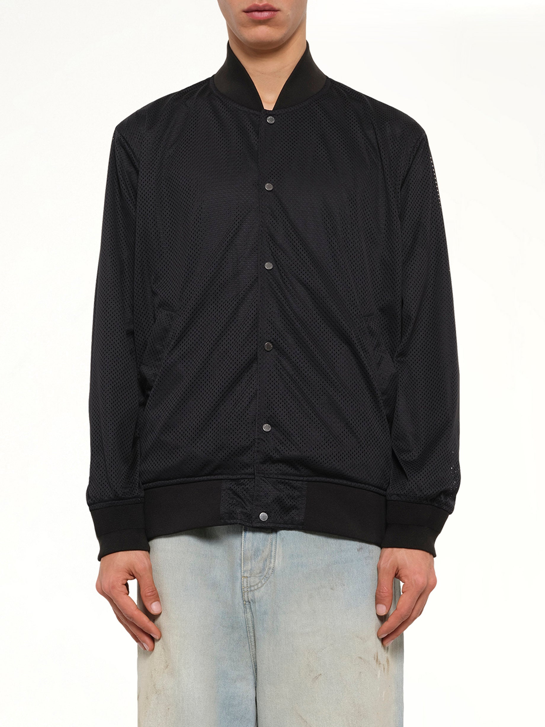 Non Down Basic Reversible Studium Jacket in Black