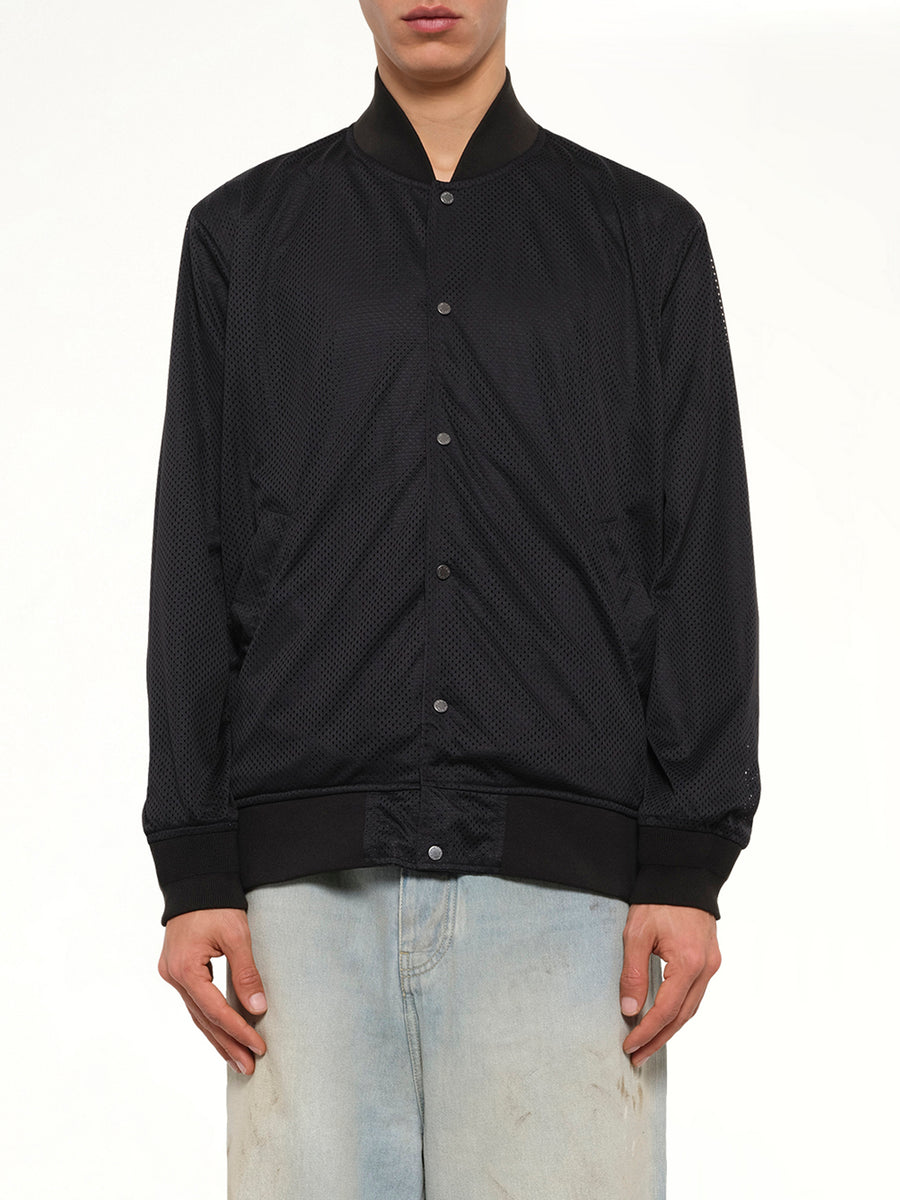 Non Down Basic Reversible Studium Jacket in Black