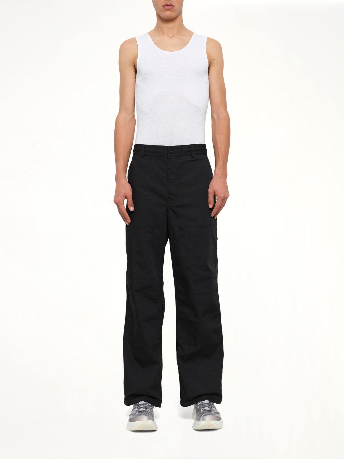 Non Down Work Pants in Black