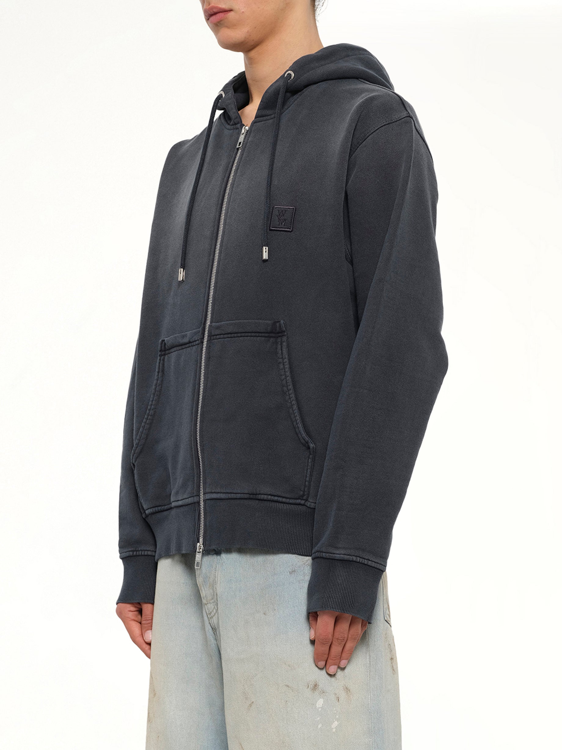 Washed Hoodie in Grey