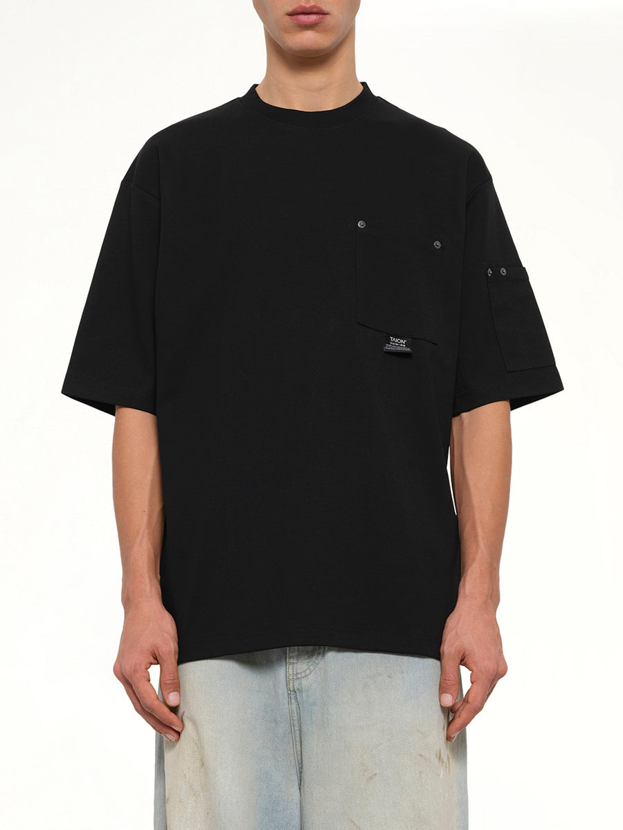 Work Libet Pocket T-Shirt in Black