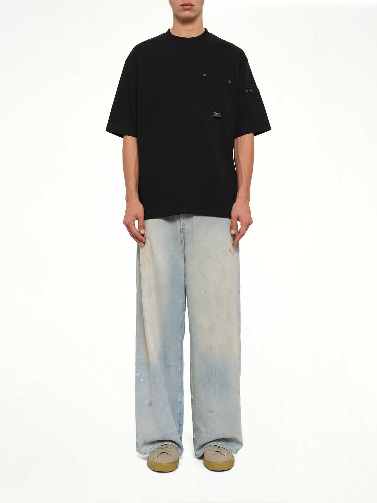 Work Libet Pocket T-Shirt in Black