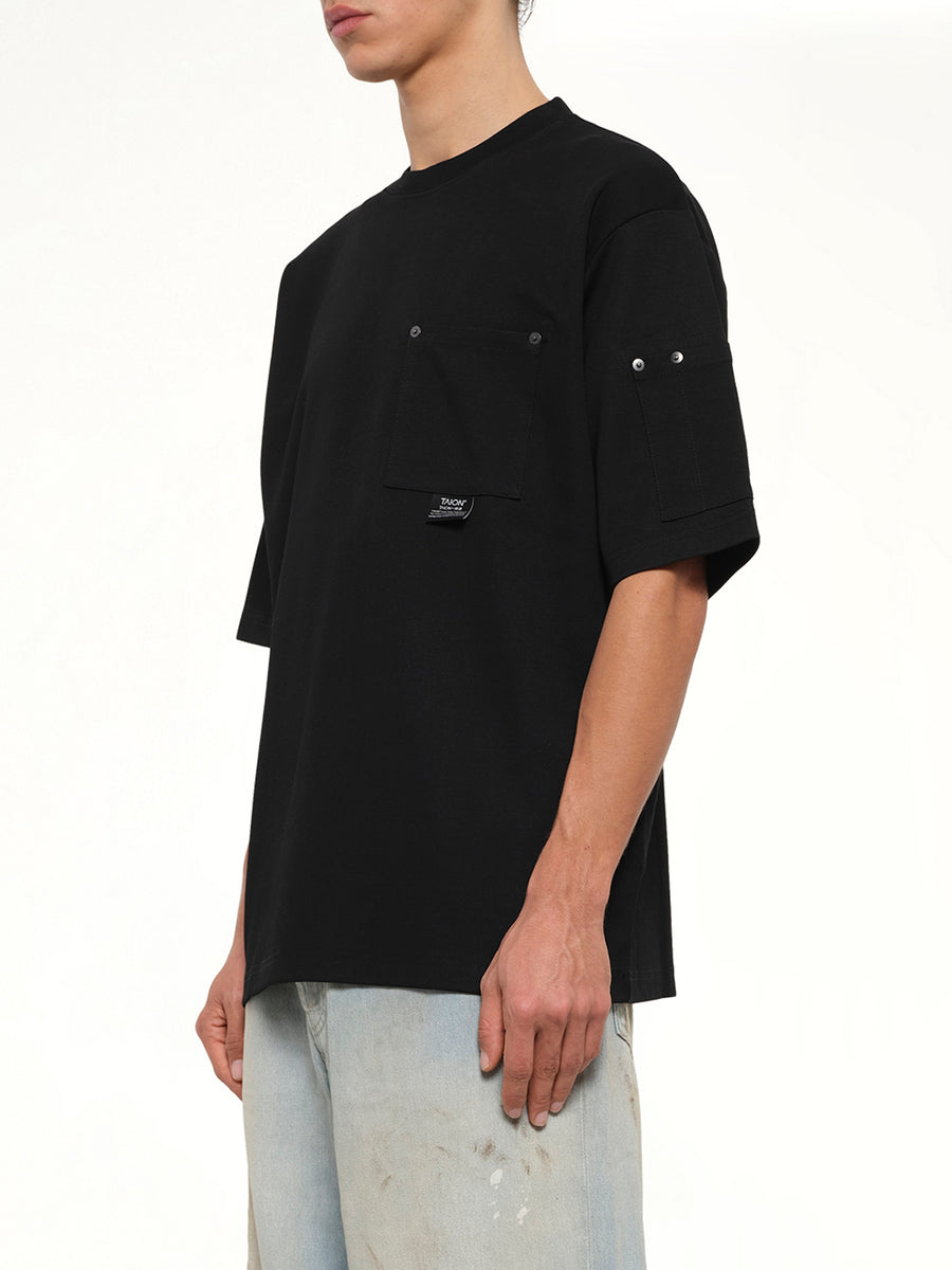 Work Libet Pocket T-Shirt in Black