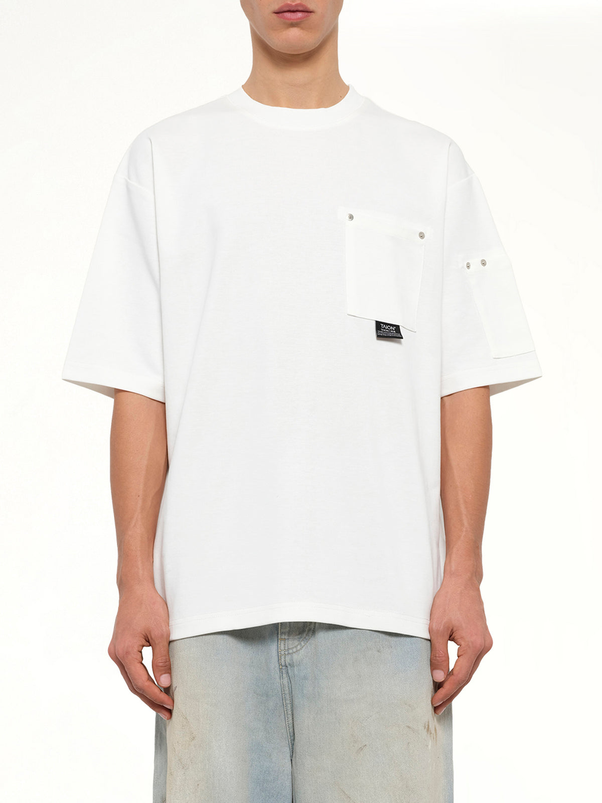 Work Libet Pocket T-Shirt in White