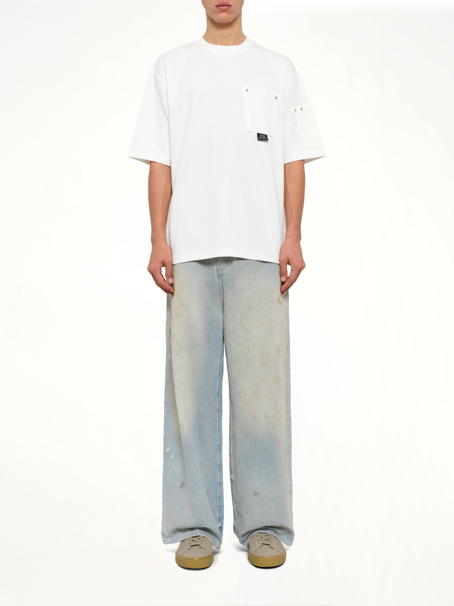 Work Libet Pocket T-Shirt in White
