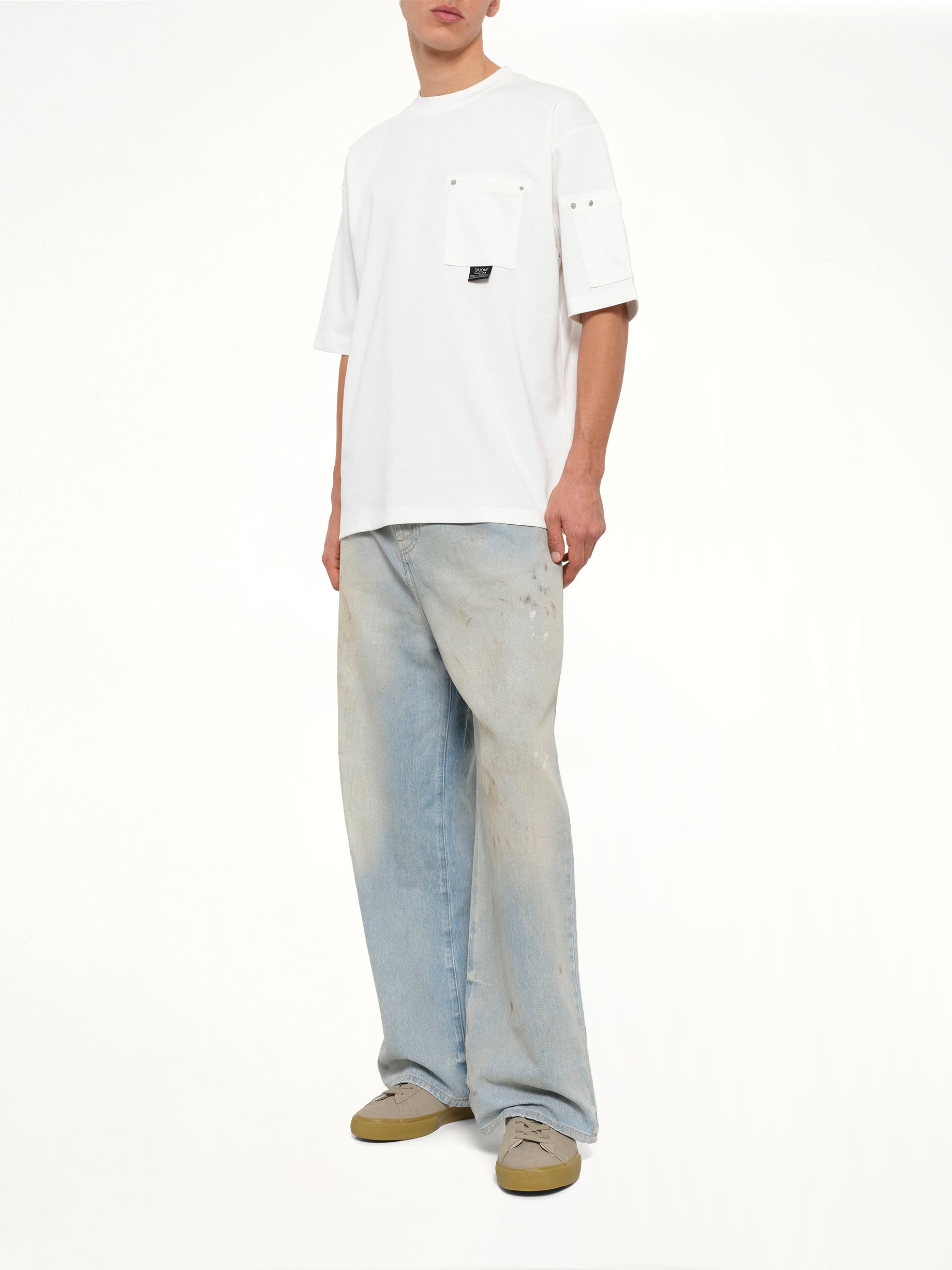 Work Libet Pocket T-Shirt in White