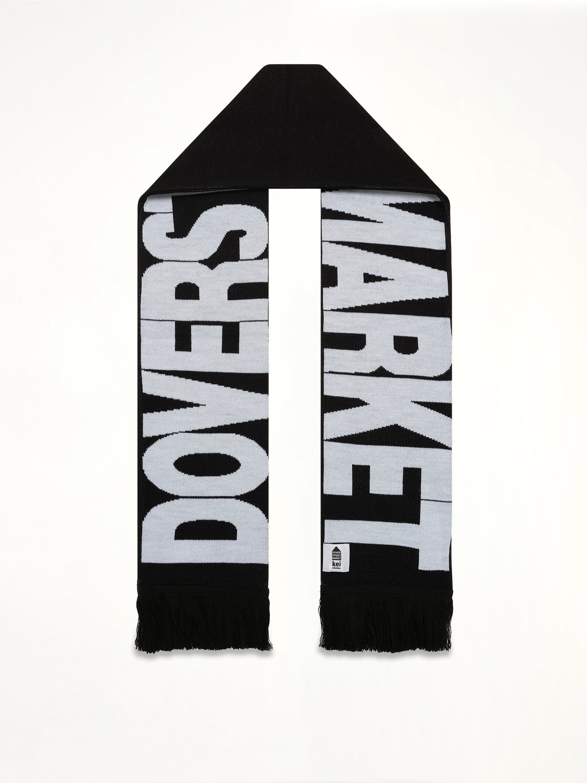 DSM Football Knit Scarf in Black