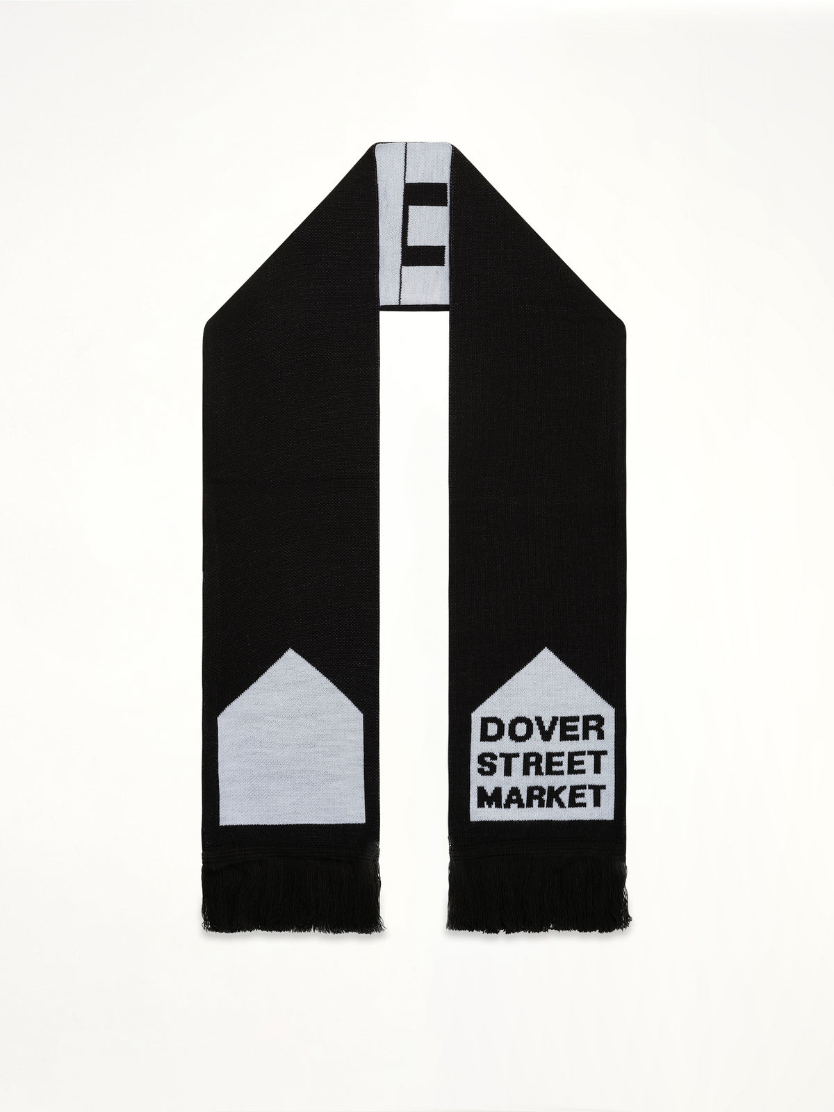 DSM Football Knit Scarf in Black