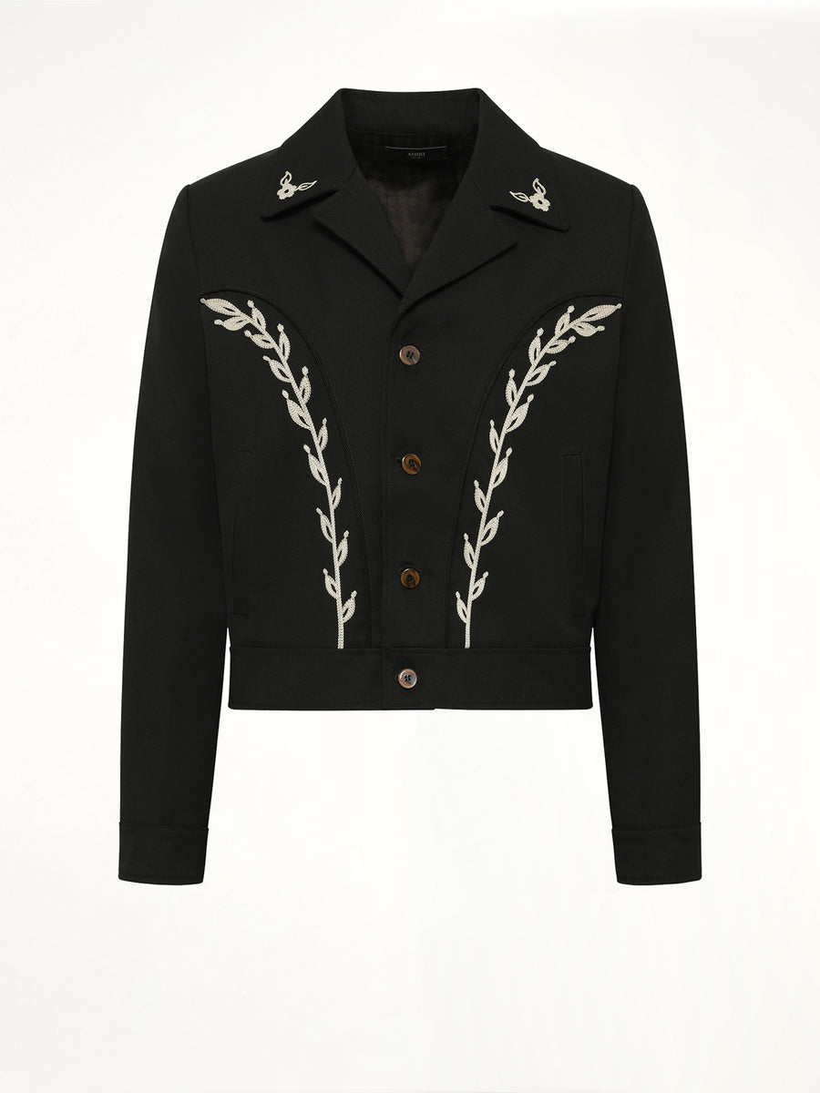 Cadet Western Jacket in Black